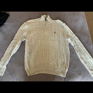 Vintage Quarter-Zip Polo Sweater